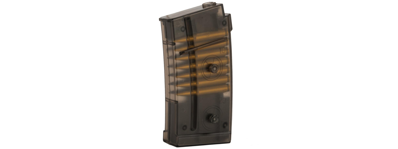 Double Eagle Translucent 40 Round Magazine with Dummy Rounds for M82 LPAEG Airsoft Gun - Click Image to Close